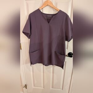 Women's Purple V-Neck Top